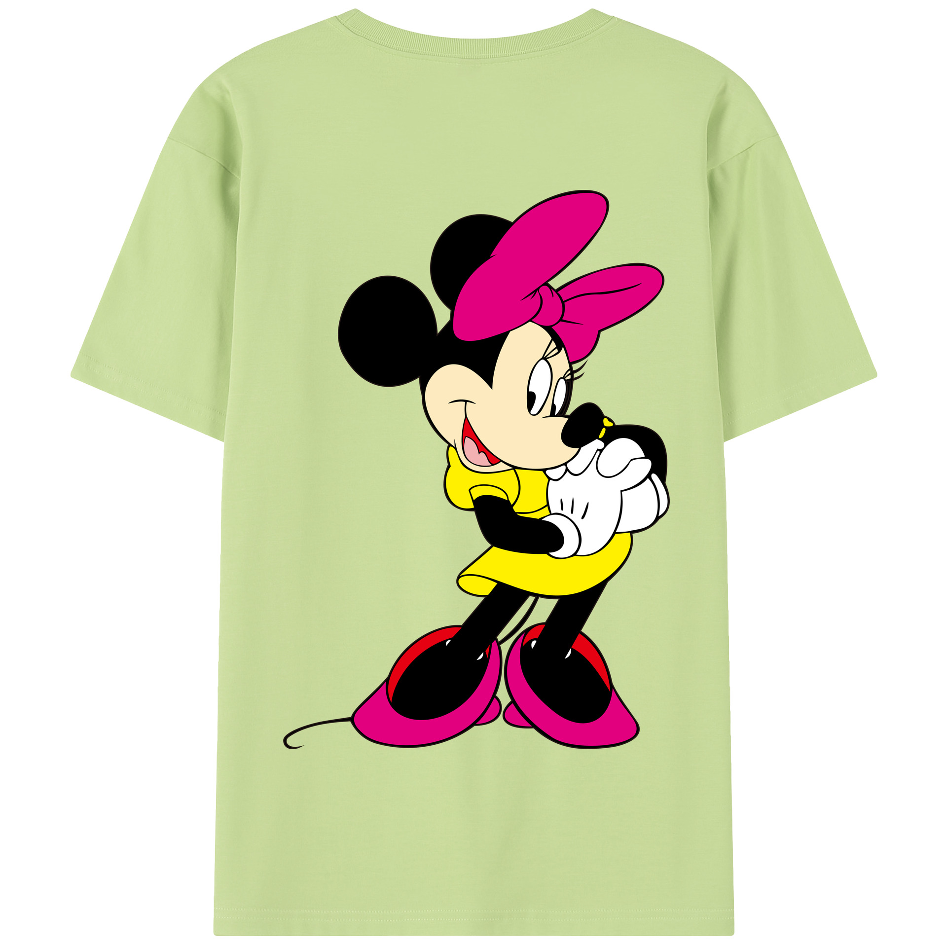 （画像用） ミッキーマウス Mickey Mouse 綿100％半袖Tシャツ（背面プリント）